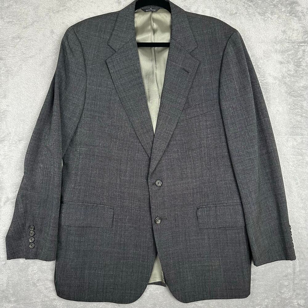 Vintage Polo University Club Ralph Lauren Gray Wool Blazer USA Sport Coat 40R